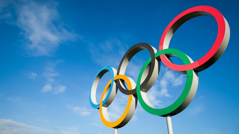 Athletes contesting a live sporting moment